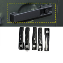 Conjunto de 5 Peças de Acabamento em Fibra de Carbono Genuína para Maçanetas Externas de Portas para - Classe G W465 G63 G55 G500