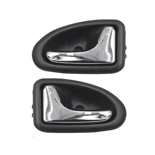 1Pair Front Door Handle Chrome Inner Handle 8200915598 8200915599 for Megan Clio Trafic Scenic 1996-2003 Interior Pull