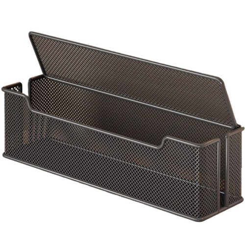 Cable Management Box, Desk Organizer for Cords, USB Hub System, Metal Mesh Cord Holder