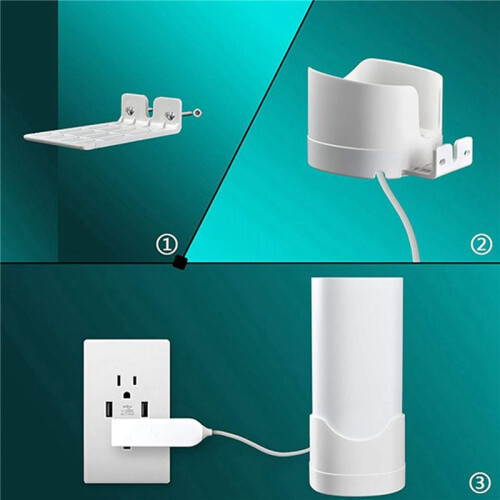 2X Router Wall Mount Bracket Mesh WiFi System Storage Bracket with Cord Management for Office for  Deco M4/E4/P9 1