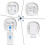 2X Router Wall Mount Bracket Mesh WiFi System Storage Bracket with Cord Management for Office for  Deco M4/E4/P9 4