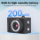 Retro-CCD-Kamera 1 MP tragbar 32 GB Speicher 8