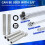 5PCS Deep Metric Socket Set, 3/8-Inch Drive Thin Wall Socket, 6-Point 8-10-12-13-14MM - Extra Long Deep 120MM 3