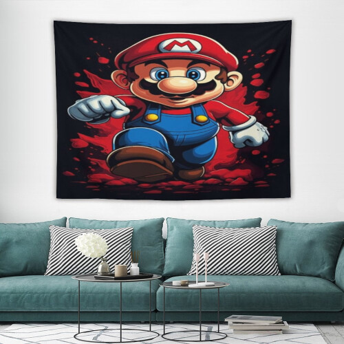 Super Mario wandtapijt van polyester 2