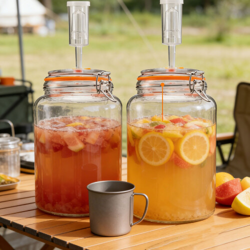 Pack of 2 Additional Glass Fermentation Canisters for Making 2