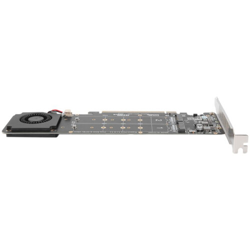 Adapter Card PCIeX16 to M.2 M-Key NVMEx4SSD Array Expansion Adapter Splitter Card 2U Server Accessories 2