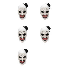 5X Halloween Terrifier Mask Killer Clown Mask Scary Joker Costume Halloween Horror Creepy Mask for Adult Men Women