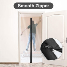4 Rouleaux de Fermeture Éclair Robuste pour Porte, Protection Anti-Poussière pour Porte