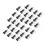 Black Plastic White, Mounting for  CPU Cooler, 60 Pcs 7