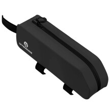 OFFBONDAGE Waterproof Bicycle Top Tube Bag Cycling Front Frame Bag for MTB and Road Bikes Bolt and Belt Riding Accessory Black