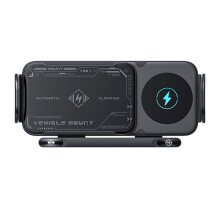 Support de Téléphone Pliable pour Voiture, Chargeur Sans Fil, Support Universel, Chargeur Électrique Rotatif à Induction