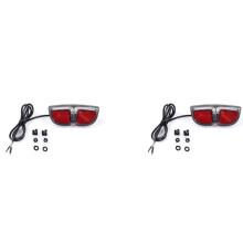 2X 6 V LED E-Bike Feu Arrière Vélo Électrique Arrière Rack Frein Lampe pour BBS01B BBS02B BBSHD Mid Drive Motor