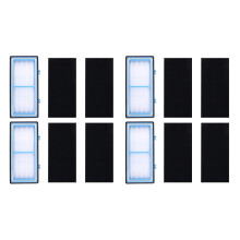 4 Filtri Booster HEPA + 8 per Holmes AER1 Filtro Aria Totale Tipo HEPA, per Filtro Purificatore D'Aria Holmes Serie AER1, Ricambio HAPF30AT