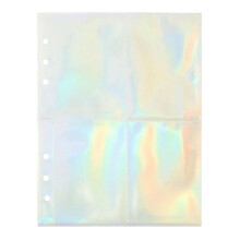 A5 Binder Uchwyt na Karty Fotograficzne Kpop Idol Album Fotograficzny Fotokarty Zbieraj KsiążKę, 80 Kart 4 Siatki, Laser