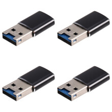 4X Adaptateur de Lecteur de Carte Mémoire  USB 3.0 en Aluminium pour Carte Micro-/Lecteur de Carte TF Adaptateur PC Ordinateur Portable