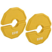 2 Peças Gym Micro-Type Plates Dumbbell Fractional Weight Plate Borracha Fractional Weight Plates Add- Abertura 35mm 0.5KG