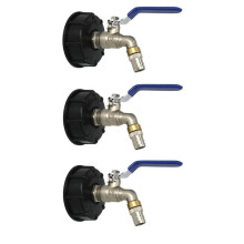 3X IBC Sortie de Balle Robinet Réservoir 3/4 Pouce Adaptateur de Drain de Qualité Alimentaire S60X6 1000 L Réservoir Réservoir D'Eau de Pluie En