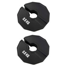 2 Szt. 0,5 Kg Gym Micro-Plates Hantle Frakcyjne Talerze Ciężarków Gumowe Talerze Ciężarków Frakcyjne Talerze Ciężarków Dodatek Zmień Czarny