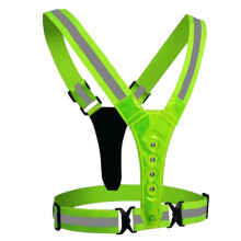 LED Running Vest Reflective Glowing Reflective Straps High Visibility Night Running Riding Clothing Elastic Band