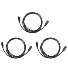 3X 1.5M USB B 5Pin Male to Female Extension Cable Cord Adapter Black