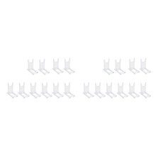 40 Pcs Display Stand, Acrylic Plate Stands Adjustable Sliding Clear Display Stand Easel Two Part for Plates,Books