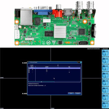 2X Carte DVR IP H.265 X 4CH 1080P XMEYE NVR 4 Canaux 6 en 1 AHD TVI CVI Carte Enregistreur DVR Hybride pour SystèMe de VidéOsurveillance