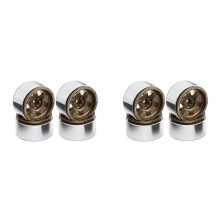 8PCS 2.2 Inch RC Beadlock Wheels W/Hubs for 1/10 RC Axial Wraith RR10 SCX10 D90 TRX4 CC01 RC Car Upgrade Parts