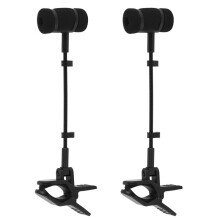 2X Clip de Microphone à Condensateur pour Instrument pour Flûte, Clarinette, Hautbois Piccolo, Supports de Support Universels, Support de Micro