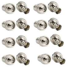 16 Stuks SMA Female Naar BNC Female Converteren Adapter voor Bidirectionele Radio voor UV-5R FD-880