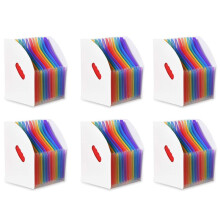 6X Extension Du Support de Fichier Dossier Permanent A4 Vertical Organisateur de Fichier Magazine Magazine Bureau 13 Poches Porte-Fichier