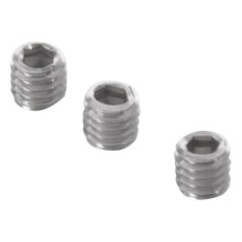 250 Stuks M3X3Mm Roestvrijstalen Zeskantdopset Doppuntstiftschroeven Zilver