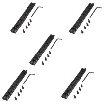 5st 14 cm Scope Mount Picatinny / Weaver Rail Rail Scope Mount 13 Slots Zwart