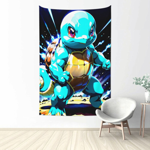Tapeçaria de parede Squirtle 60x40 polegadas