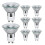 8 faretti alogeni GU10 da 35W e 2800K, luce bianca calda. 1