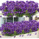 20-Piece UV-Resistant Artificial Violet Flowers, Blue 1