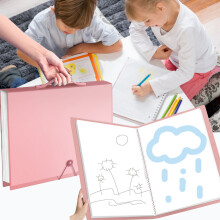 Grote kunstportfolio-map met 30 vakken en 60 pagina's