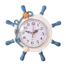 Nautical Rope Wall Clock Wooden Frame 1 Piece