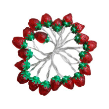 Luzes de corda Leott com estampa de morango para quarto interno, 6 metros (20 pés)