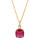 Sophisticated Square Crystal Necklace Polished-DN0312228RD 1