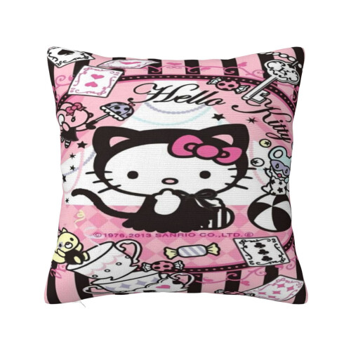 Hello Kitty Pillow Cover 22x22 in Polyester