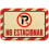 Indicator de parcare interzisă, aluminiu, 9" x 6" 1