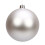 Matte Silver Plastic Christmas Ball 8 Inch 1