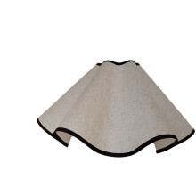 Χειροποίητο καπέλο φωτιστικού Petal Μπεζ PP Polyester 36.8x20cm