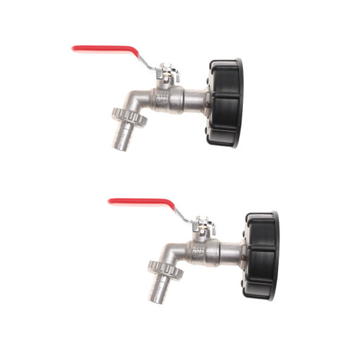 IBC ton barrel brass faucet single head2pcs