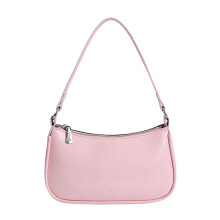 Elegant PU Shoulder Bag Evening Bag-Pink without pendant
