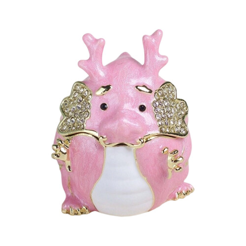 Miniatuur Emaille Sieradenkoffer Traditionele-Chenlong roze