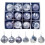 Christmas Tree Ball Ornaments Silver 12pcs 6cm 1