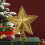 Étoile de Noël à 5 branches en métal doré 1