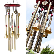 10-Röhren-Windspiel aus Aluminium für Garten oder Terrasse