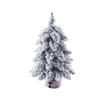 Penkiiy Mini Christmas Trees Flocked Bottle Brush with